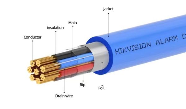 Image presents Hikvision 2+2-Core Sheilded Alarm Cable